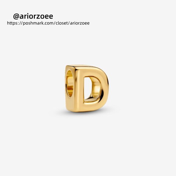 Pandora Letter D Alphabet Charm - Picture 1 of 5